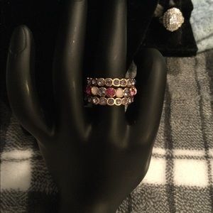 🔥🔥🤩Multi-Color 3 Band Ring 💍🔥🔥